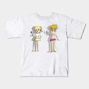 Chica & Toy Chica Humans - Five Nights At Freddys Kids T-Shirt